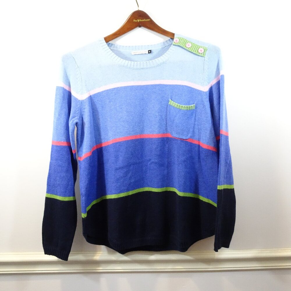 Colorful Striped Crew Neck Sweater
